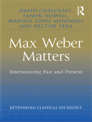 cover image of Max Weber Matters